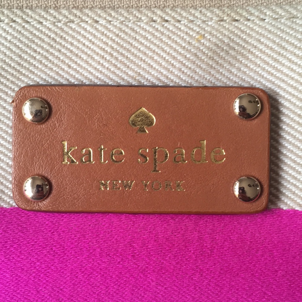 Kate Spade Large Clutch Soft Canvas - Picture 6 of 8